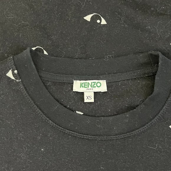 KENZO Eye Print Crewneck Sweatshirt Womens XS - Picture 4 of 11